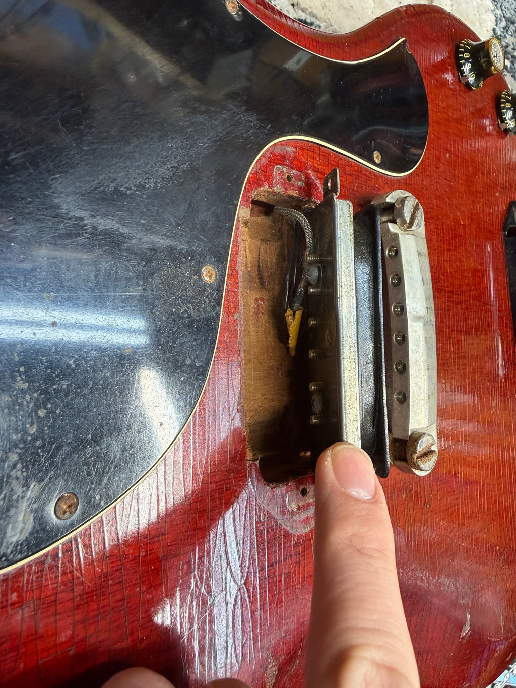 Early 1965 Gibson SG Junior - Cherry - Wide Nut