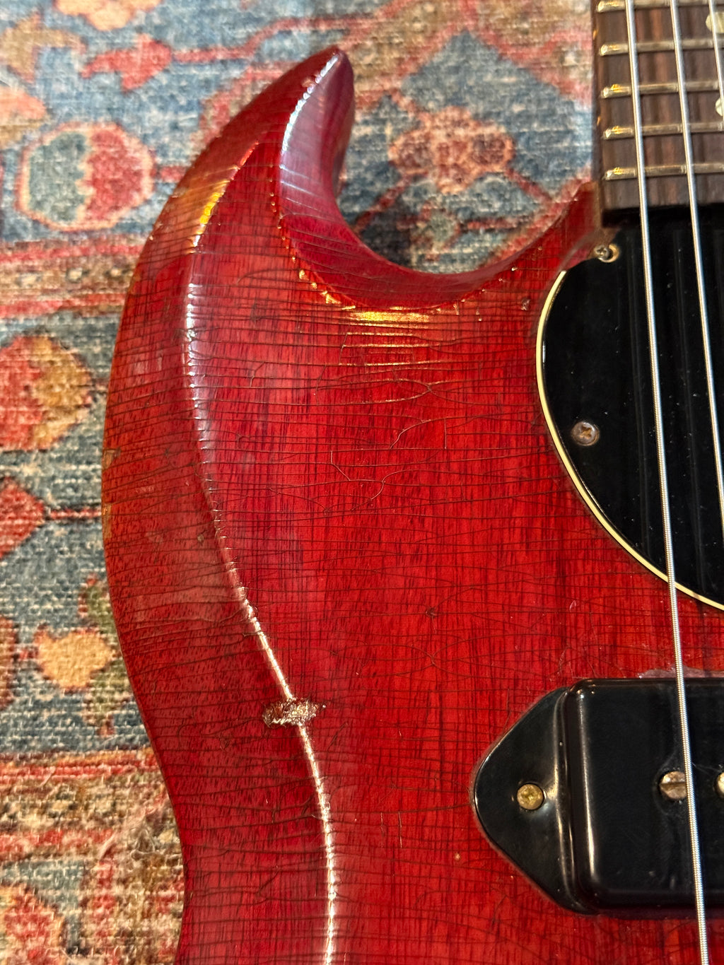 Early 1965 Gibson SG Junior - Cherry - Wide Nut