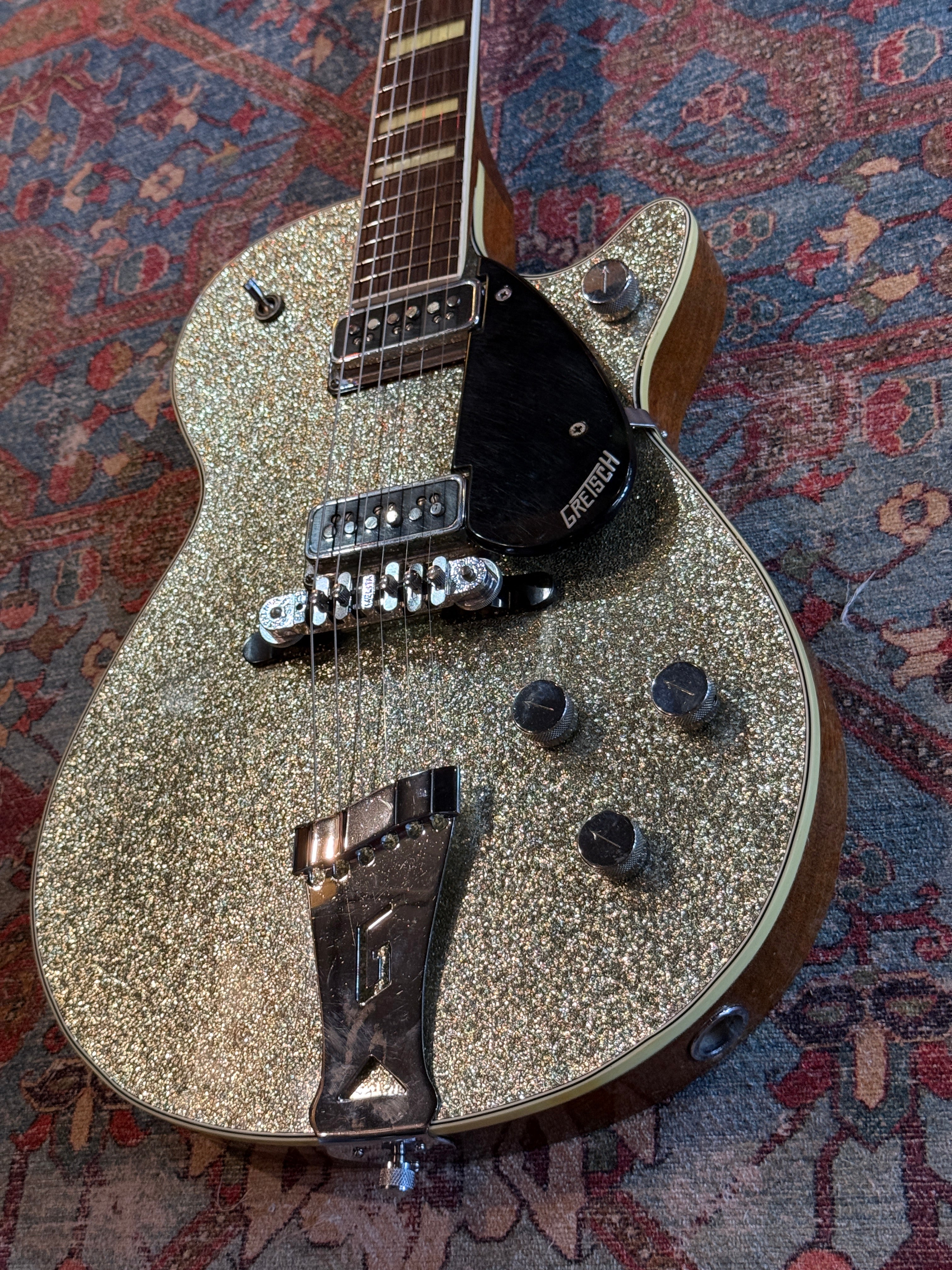 1956 Gretsch 6129 Silver Jet - Silver Sparkle