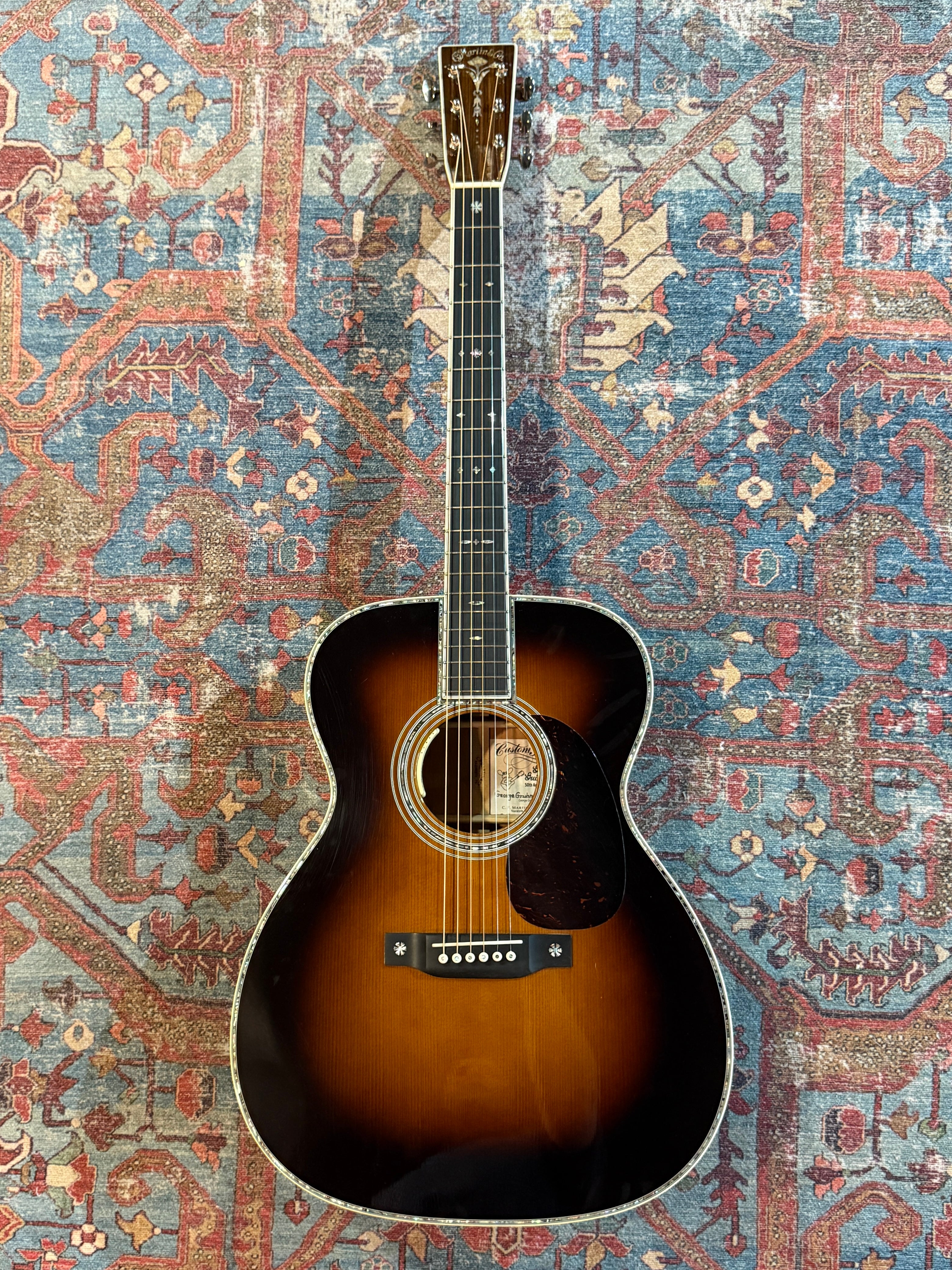 2021 Martin Custom Shop Gruhn 50th Anniversary 0000 Deluxe Style-45 - Shade Top