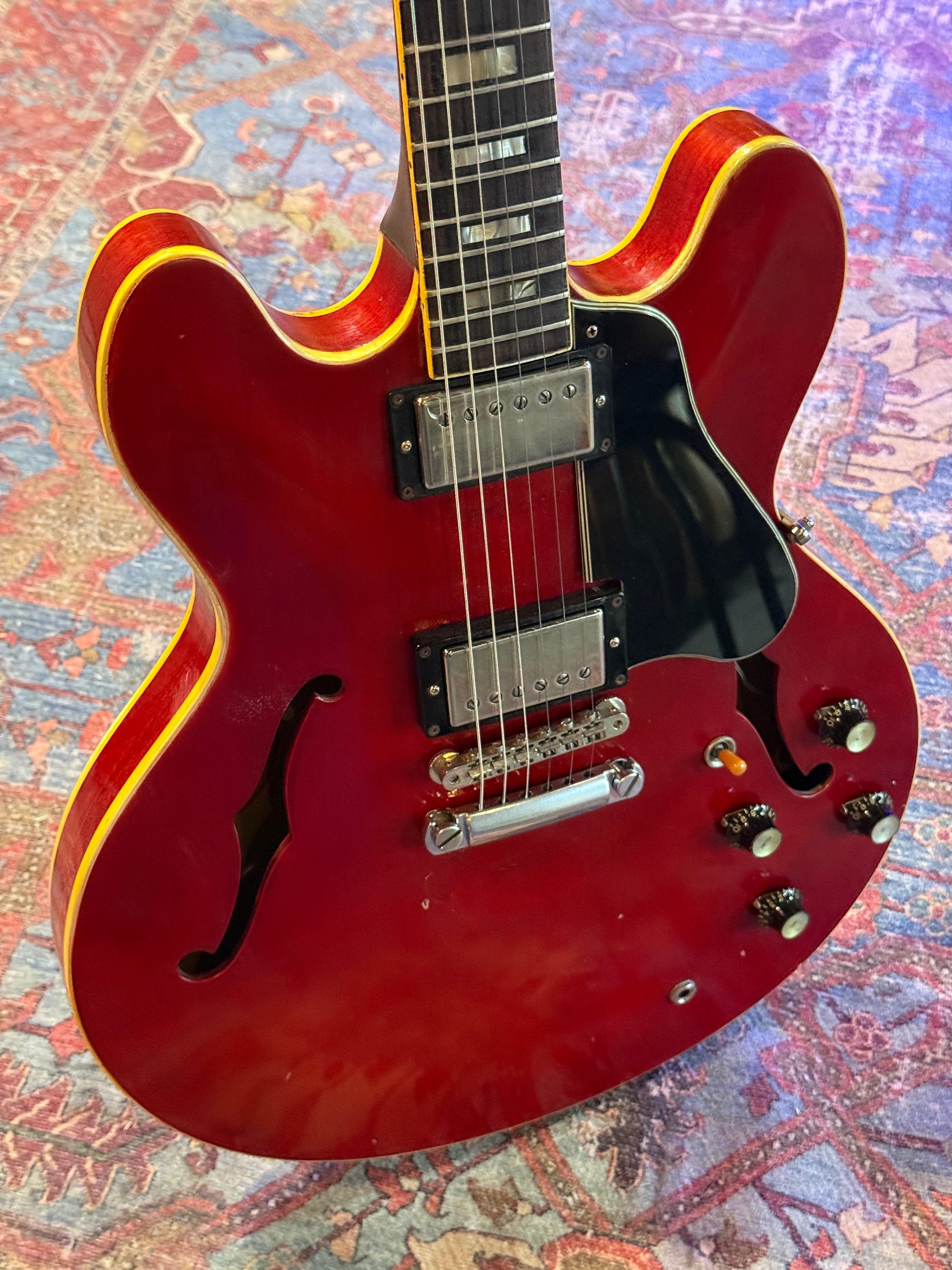 1963 Gibson EB2 ES-335 Conversion - Cherry