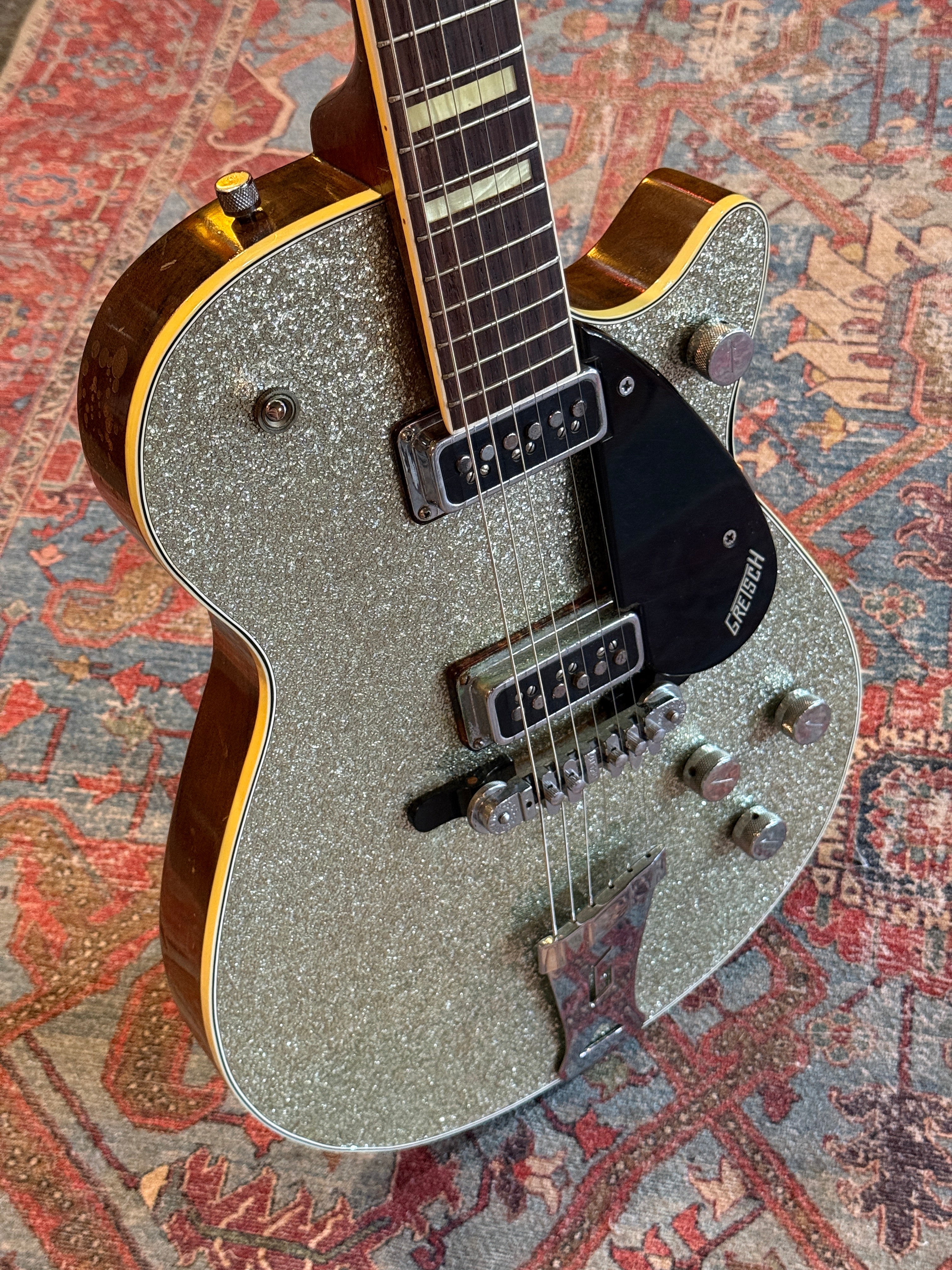 1956 Gretsch 6129 Silver Jet - Silver Sparkle