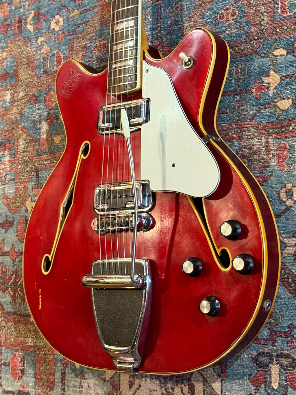 1967 Fender Coronado II with Tremolo, Rosewood Fretboard - Candy Apple Red