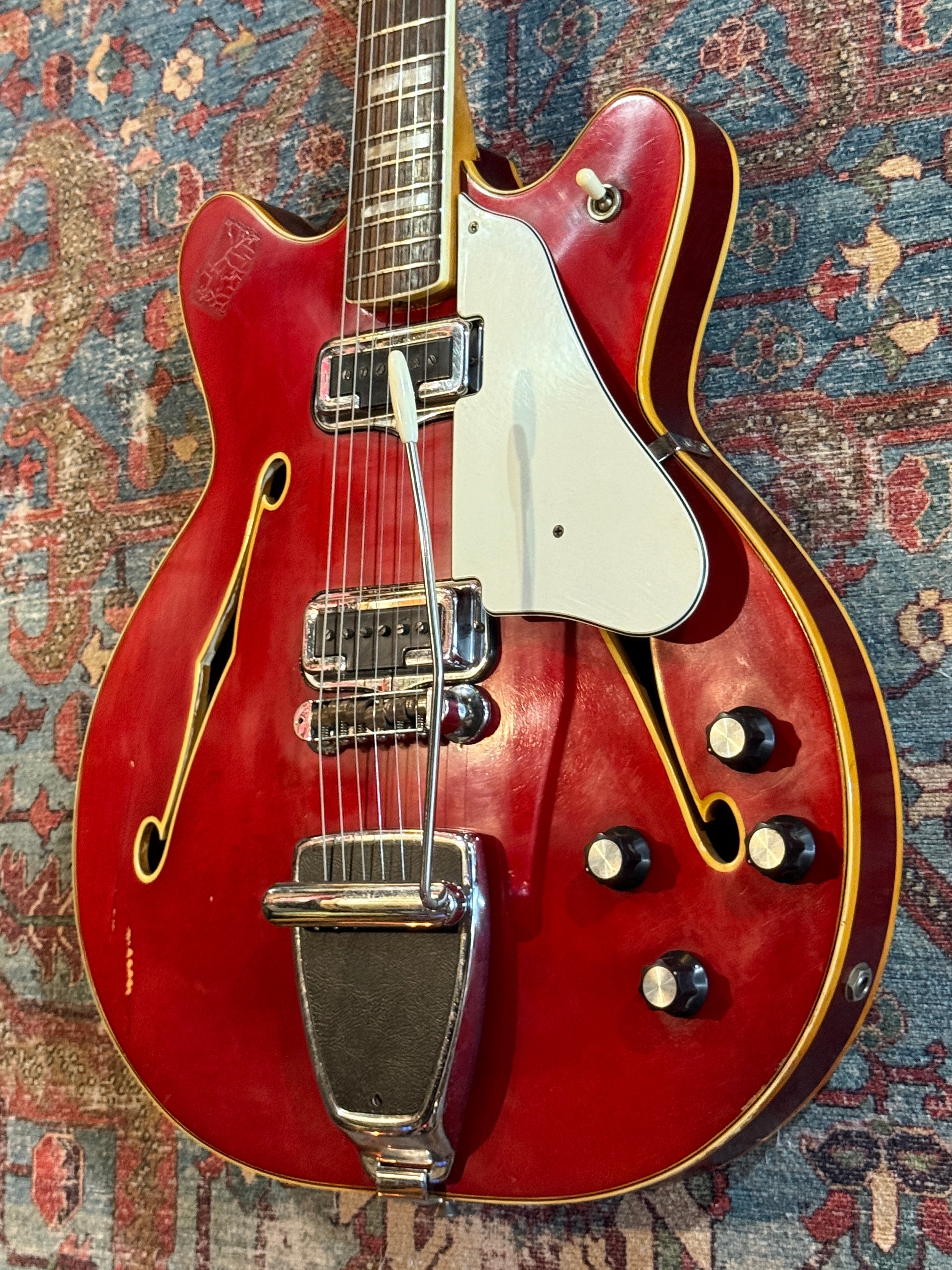 1967 Fender Coronado II with Tremolo, Rosewood Fretboard - Candy Apple Red