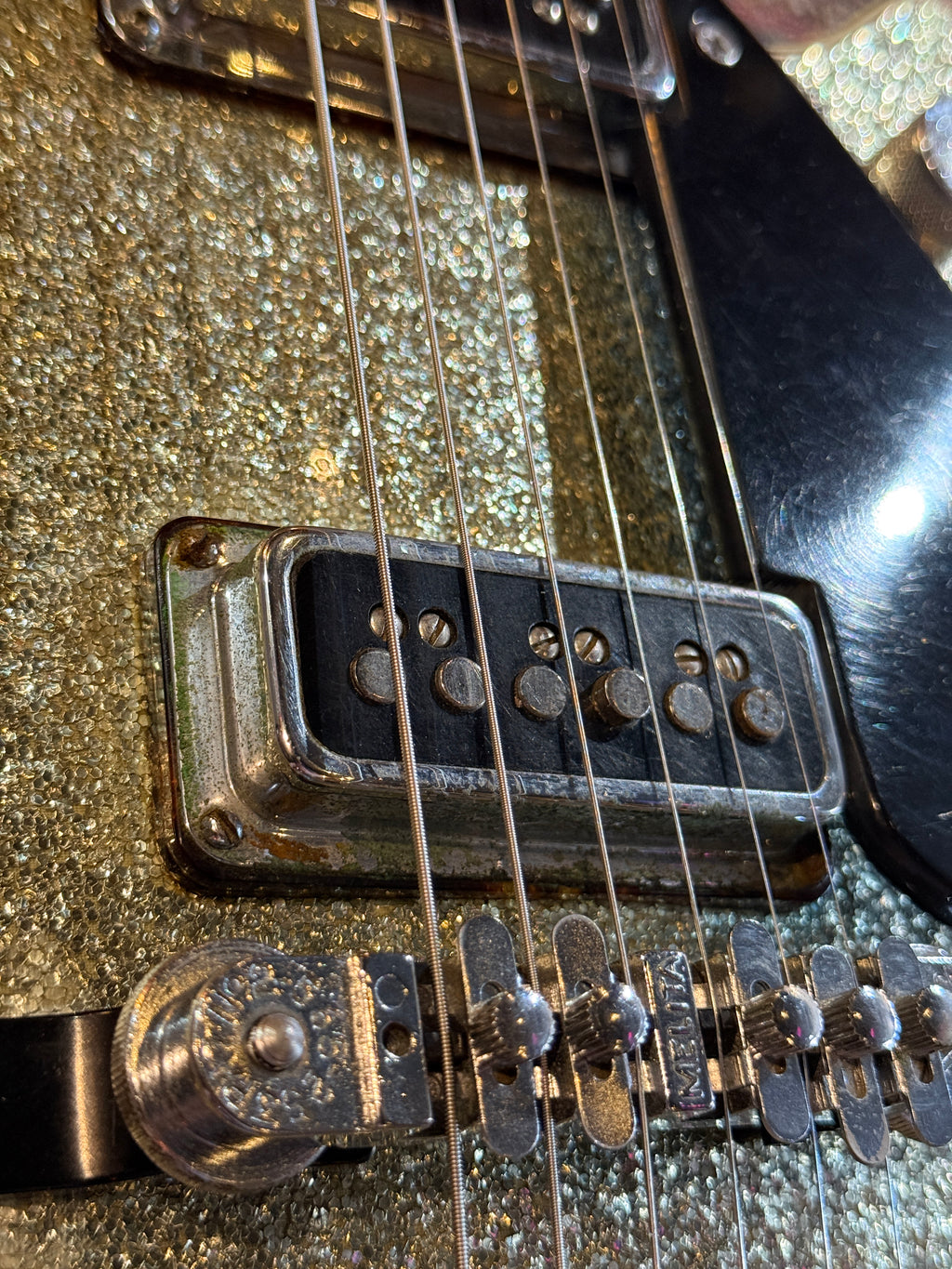 1956 Gretsch 6129 Silver Jet - Silver Sparkle