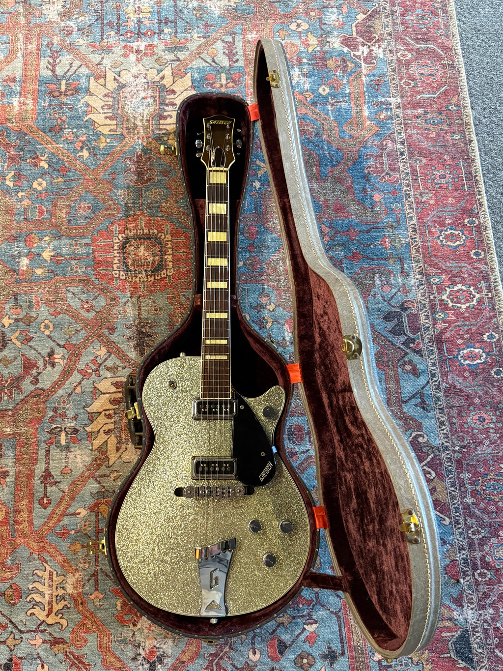 1956 Gretsch 6129 Silver Jet - Silver Sparkle