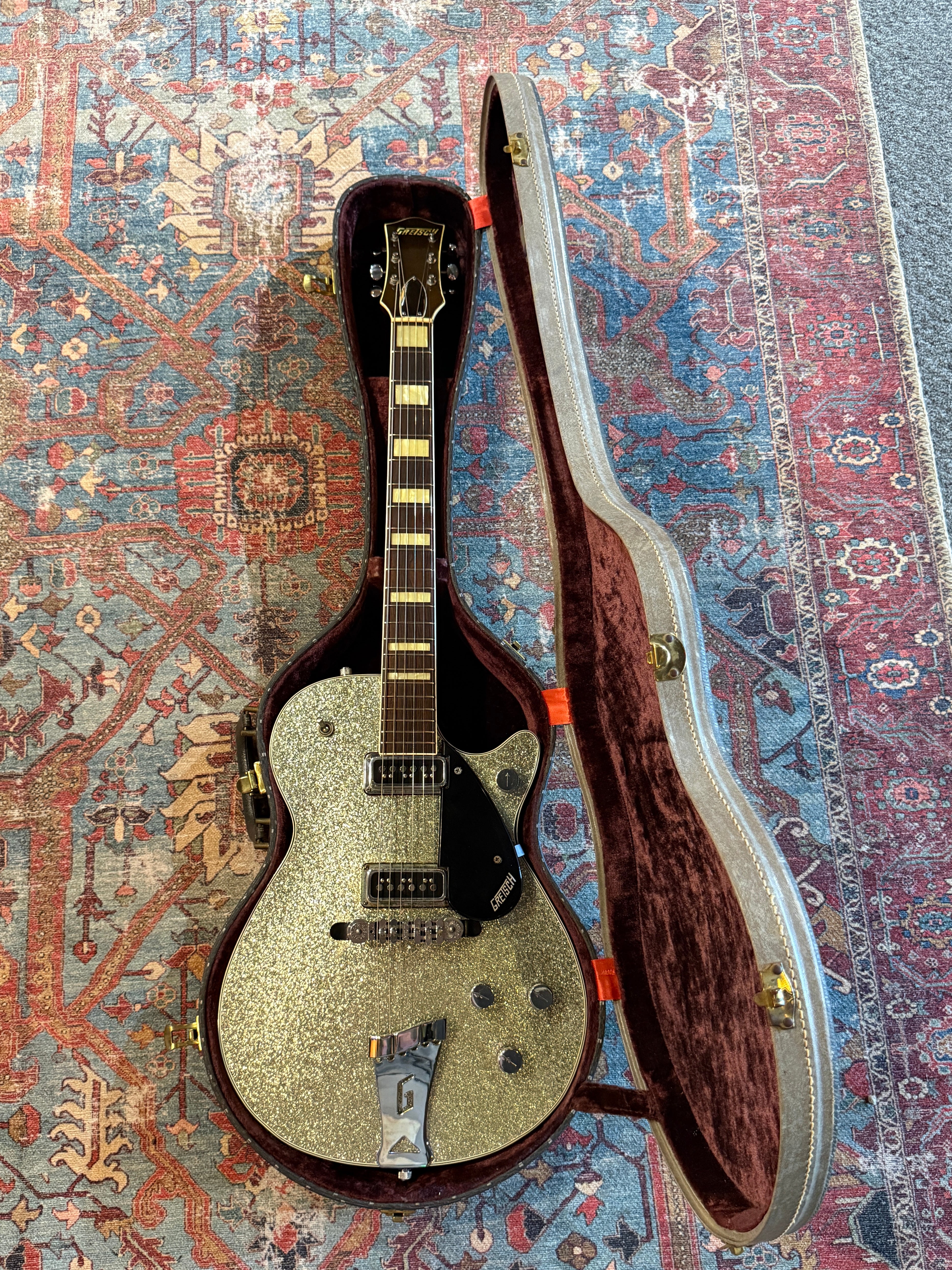 1956 Gretsch 6129 Silver Jet - Silver Sparkle