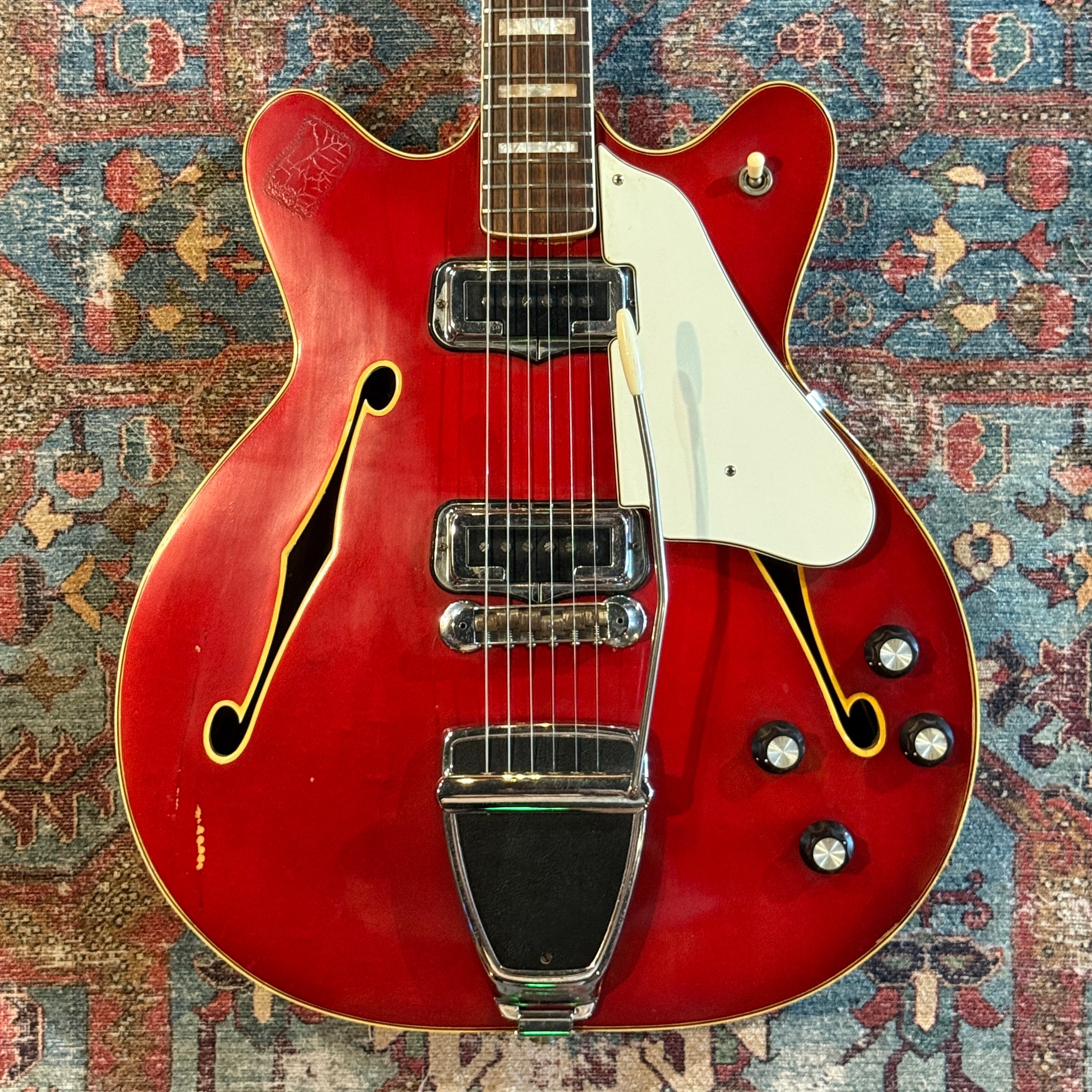 1967 Fender Coronado II with Tremolo, Rosewood Fretboard - Candy