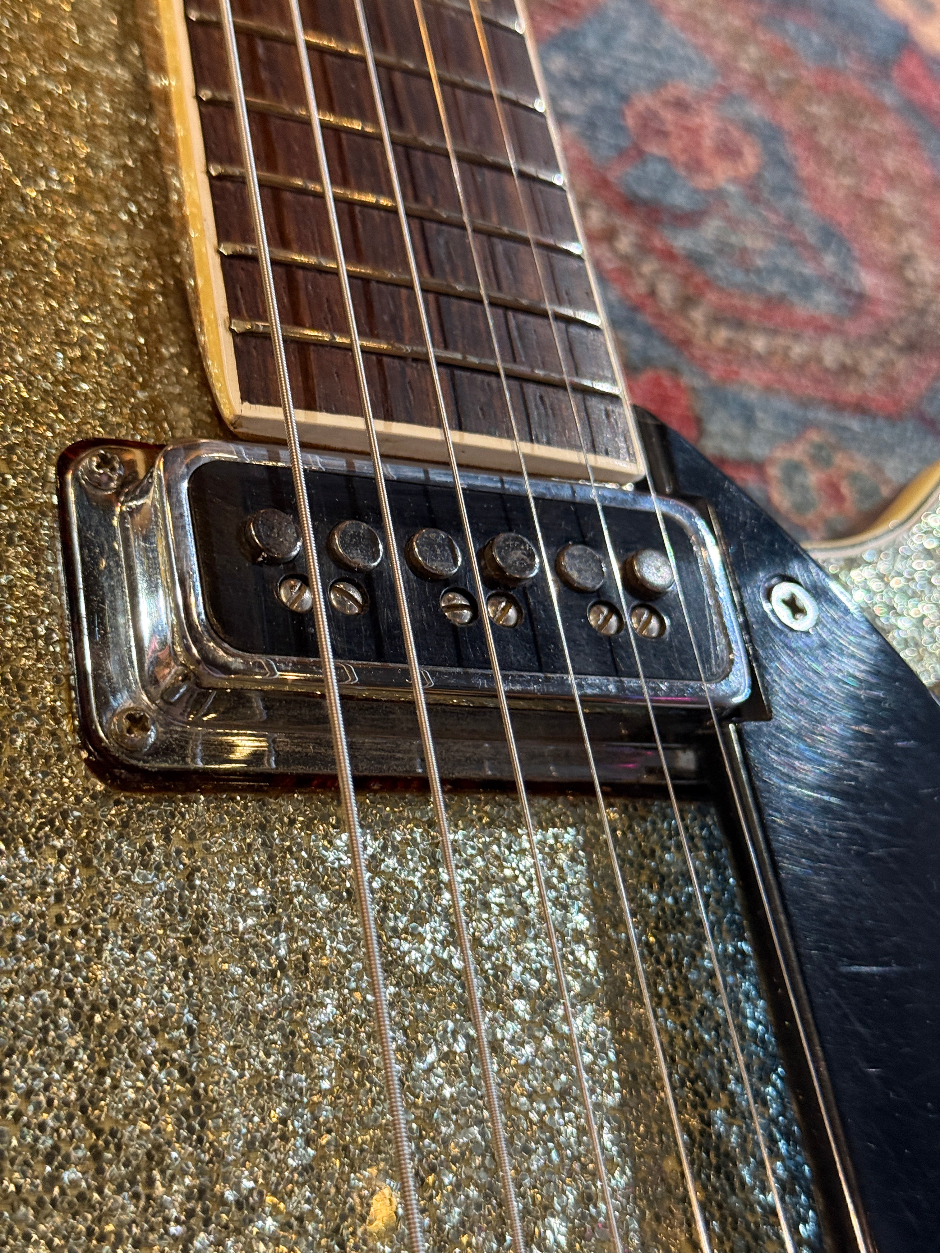 1956 Gretsch 6129 Silver Jet - Silver Sparkle
