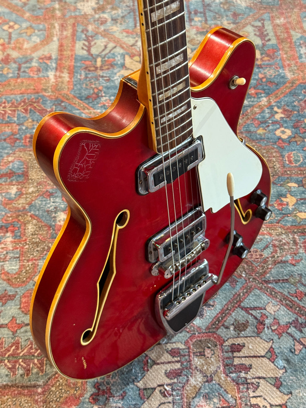 1967 Fender Coronado II with Tremolo, Rosewood Fretboard - Candy Apple Red