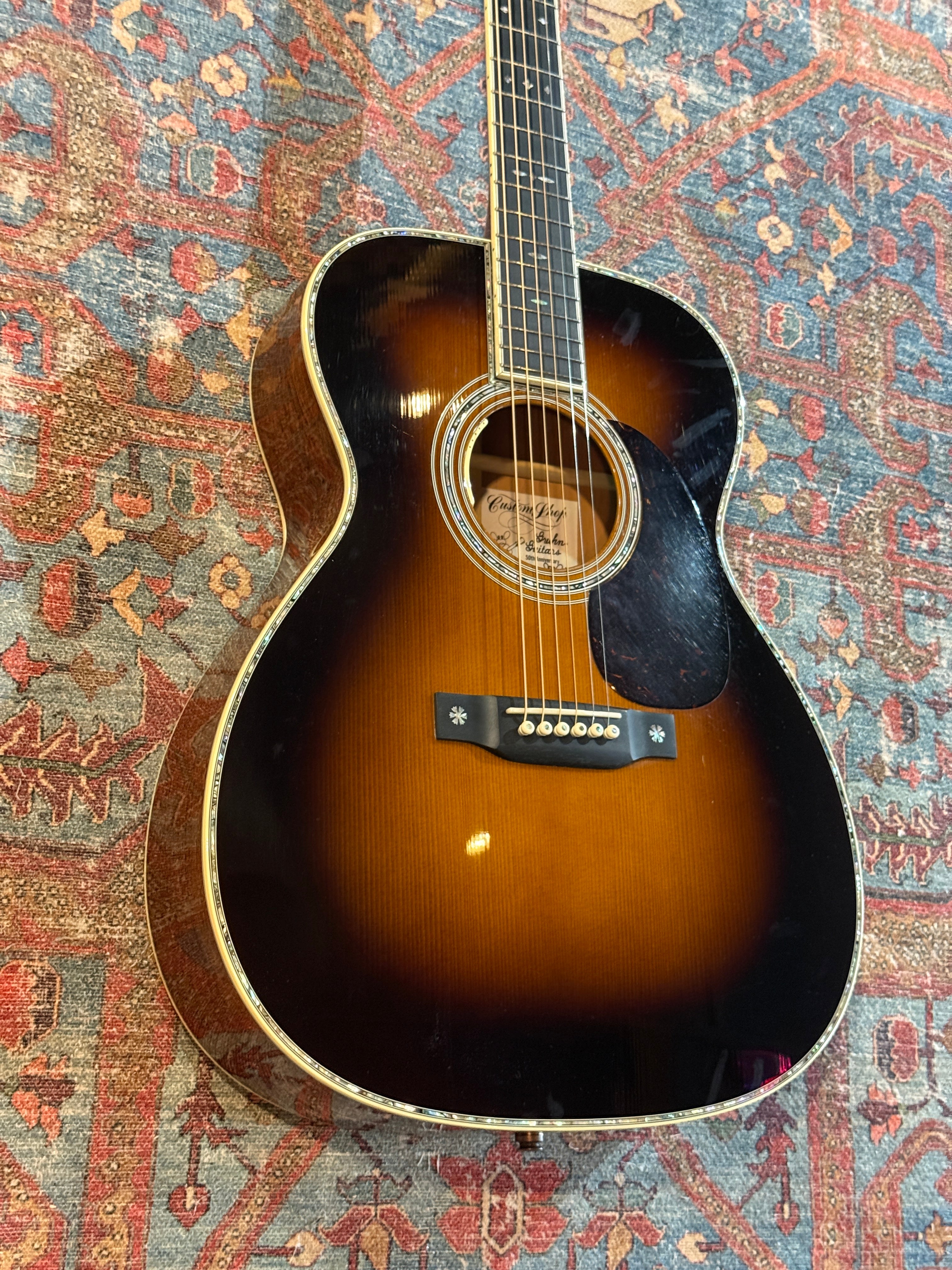 2021 Martin Custom Shop Gruhn 50th Anniversary 0000 Deluxe Style-45 - Shade Top