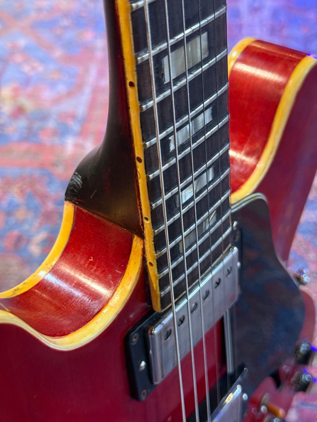 1963 Gibson EB2 ES-335 Conversion - Cherry