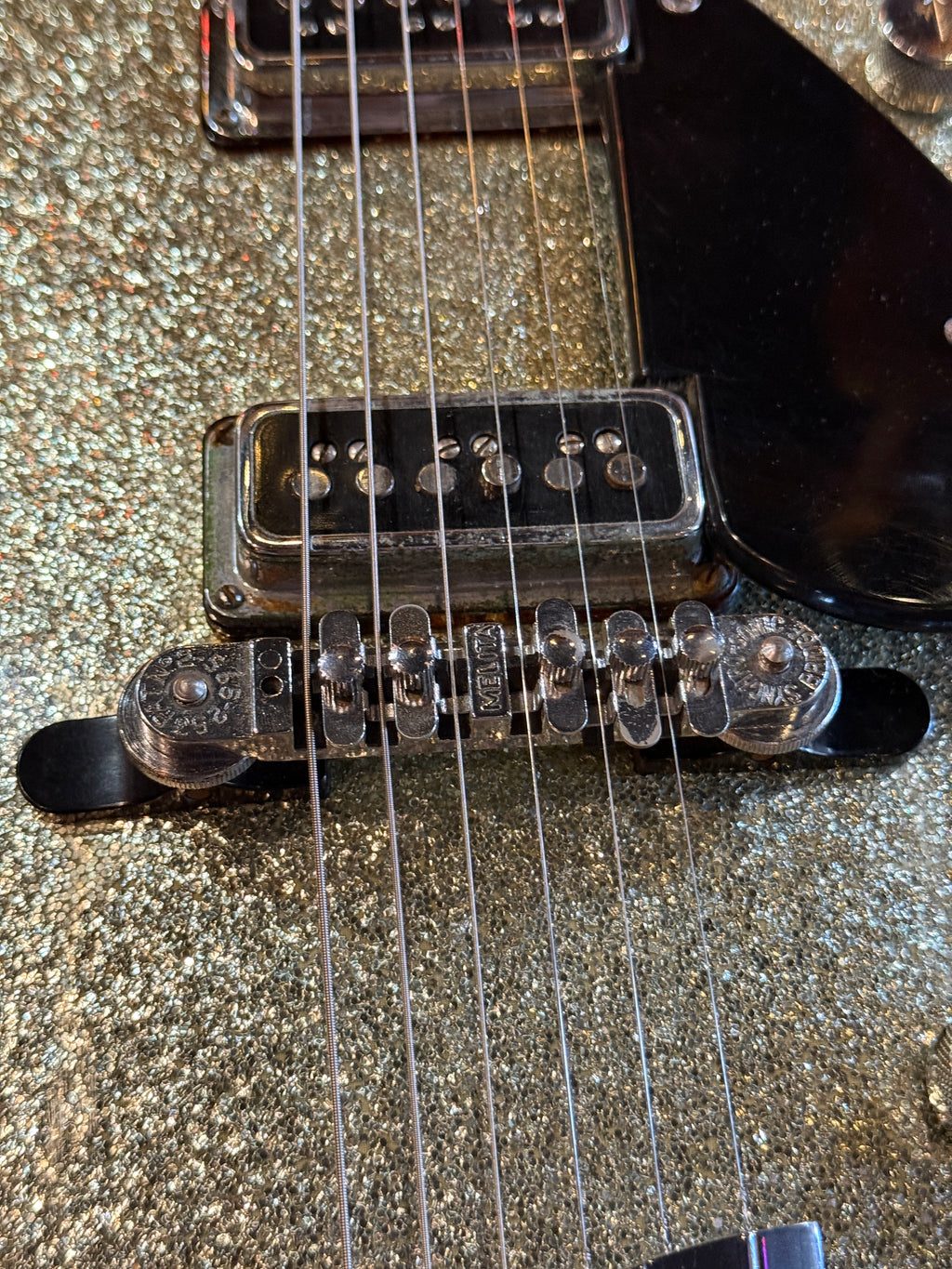 1956 Gretsch 6129 Silver Jet - Silver Sparkle