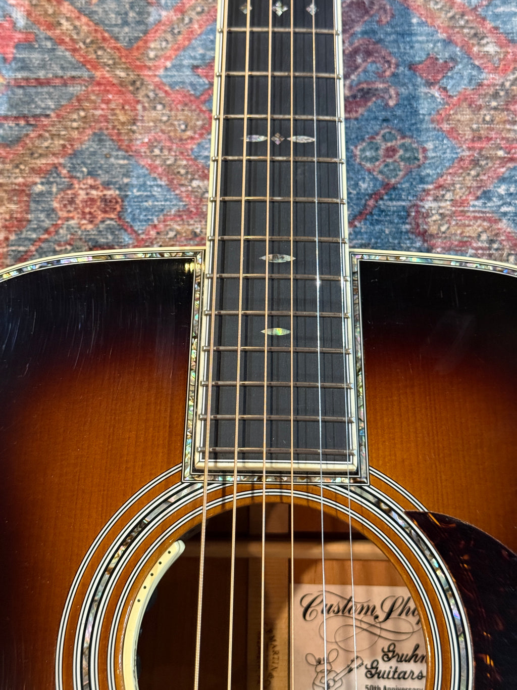 2021 Martin Custom Shop Gruhn 50th Anniversary 0000 Deluxe Style-45 - Shade Top