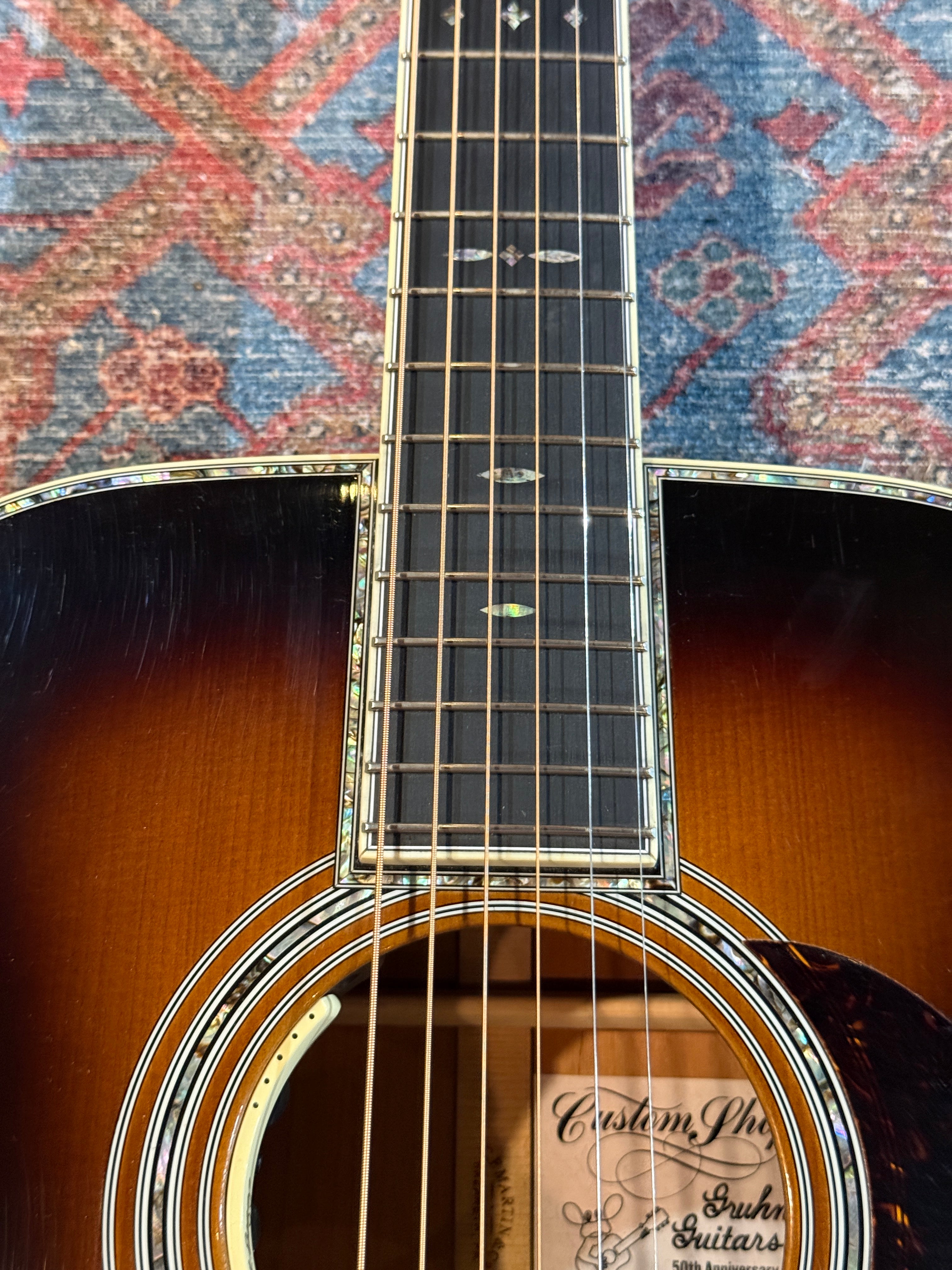 2021 Martin Custom Shop Gruhn 50th Anniversary 0000 Deluxe Style-45 - Shade Top