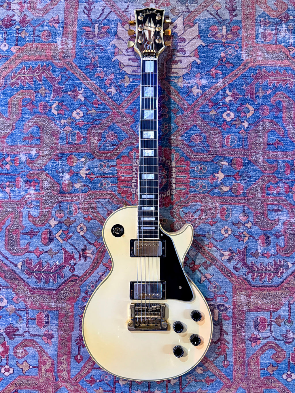 1984 Gibson Les Paul Custom with Kahler Tremolo - Metallic Pearl White