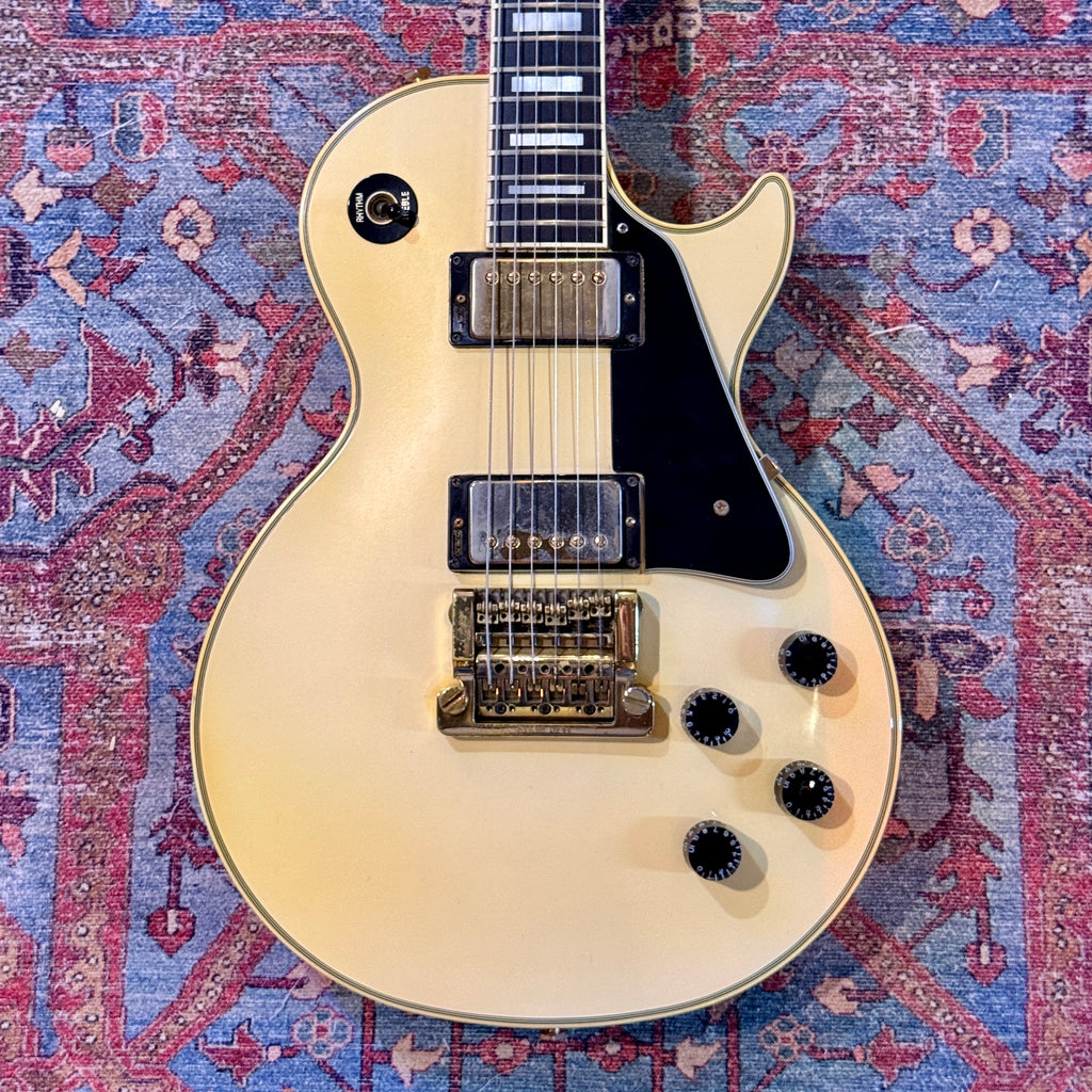1984 Gibson Les Paul Custom with Kahler Tremolo - Metallic Pearl White