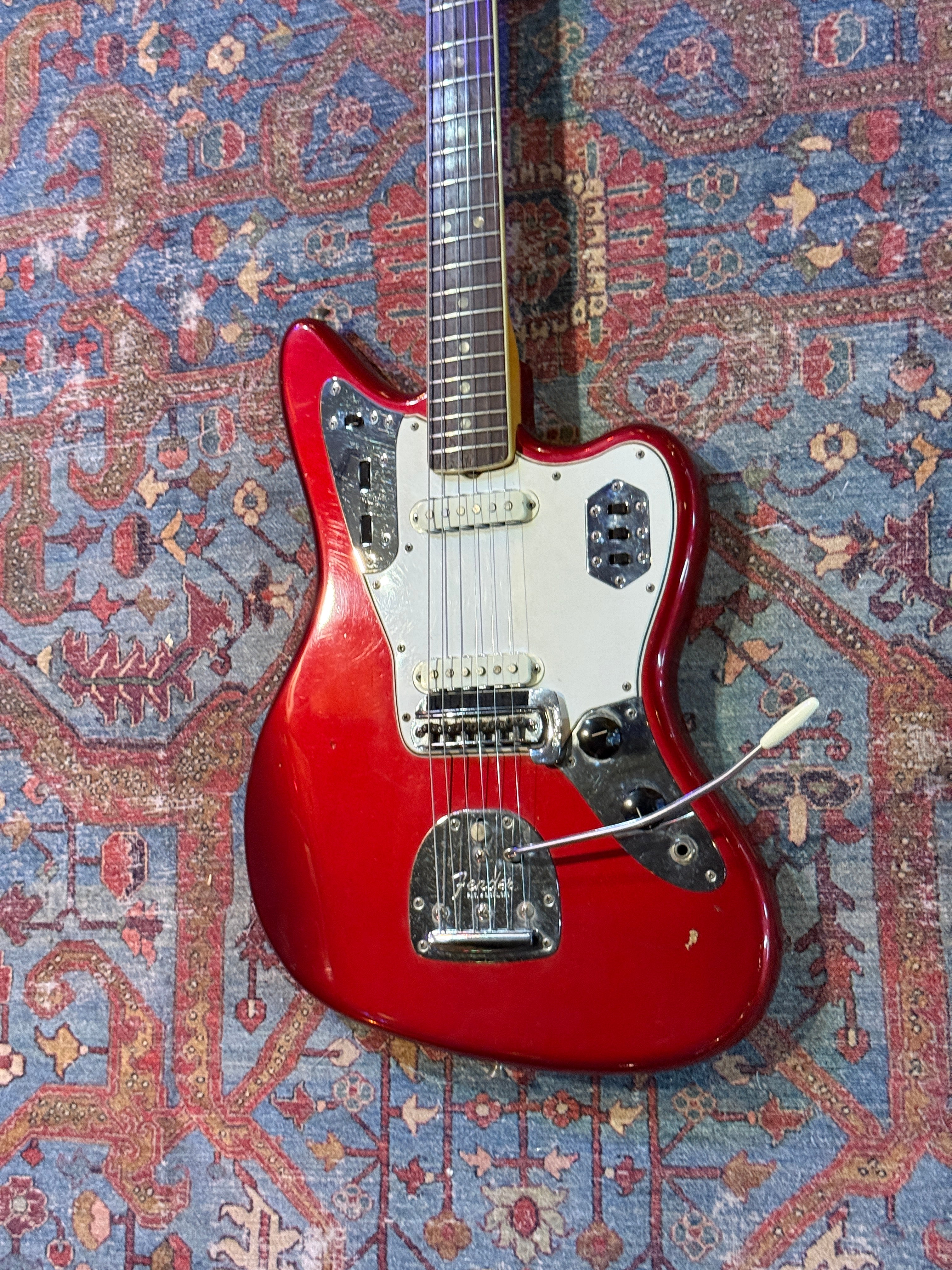1966 Fender Jaguar - Candy Apple Red w/ Matching Headstock