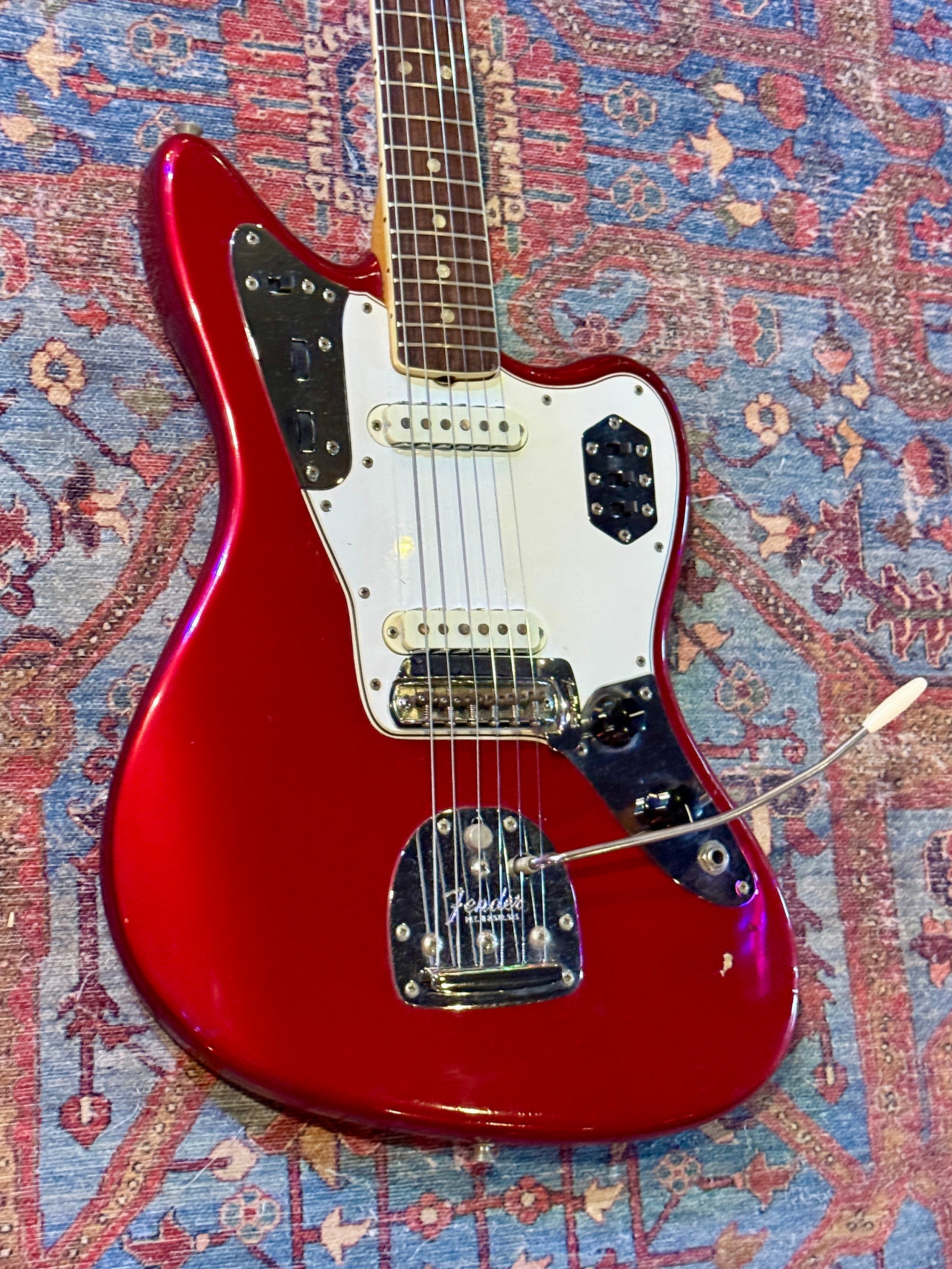 1966 Fender Jaguar - Candy Apple Red w/ Matching Headstock