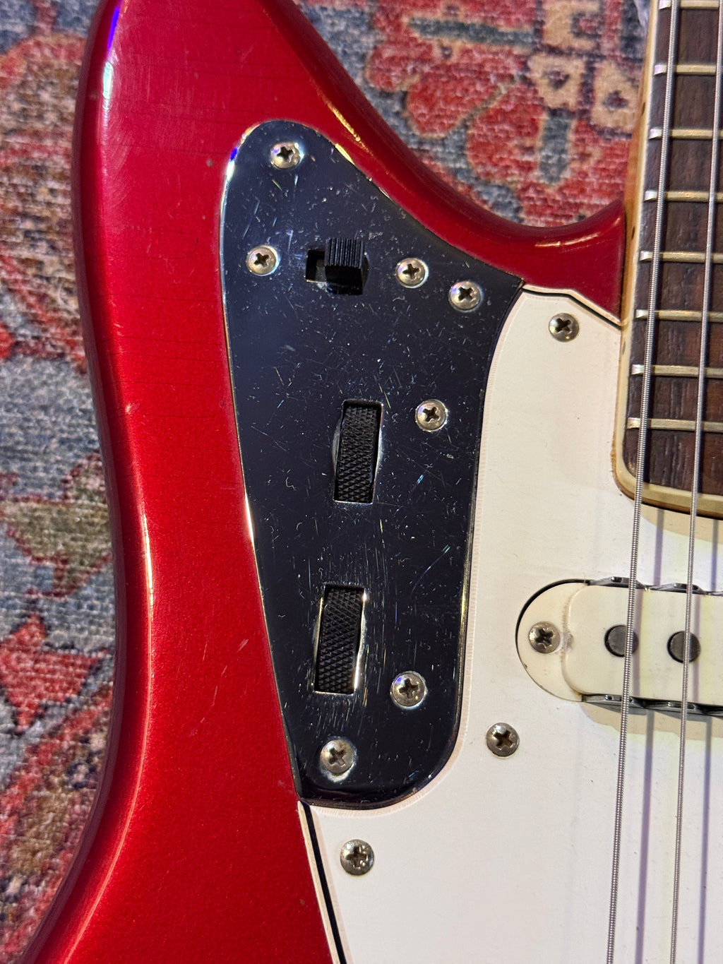 1966 Fender Jaguar - Candy Apple Red w/ Matching Headstock