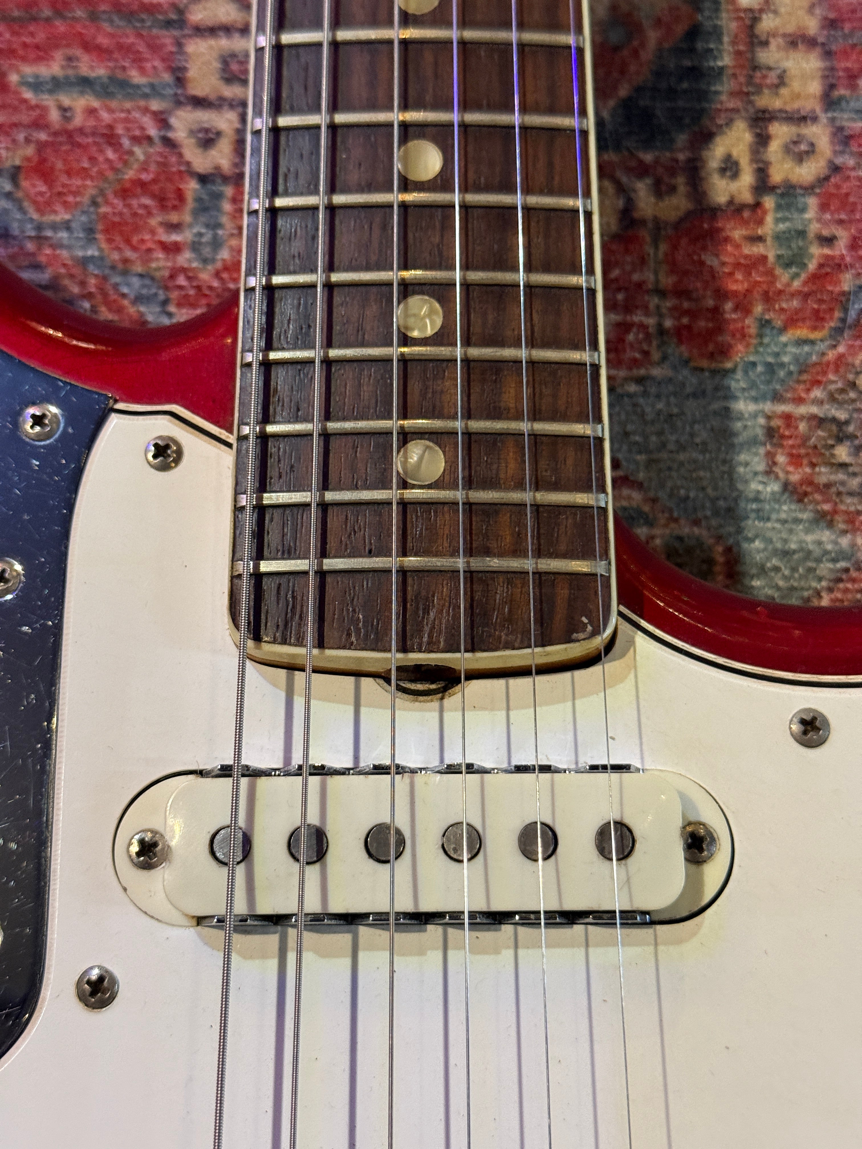 1966 Fender Jaguar - Candy Apple Red w/ Matching Headstock