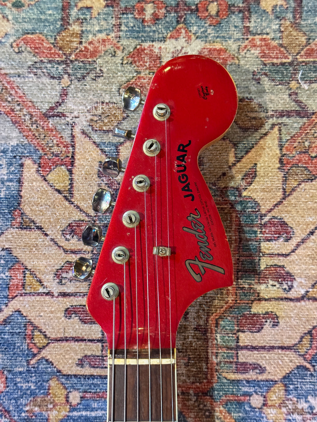 1966 Fender Jaguar - Candy Apple Red w/ Matching Headstock