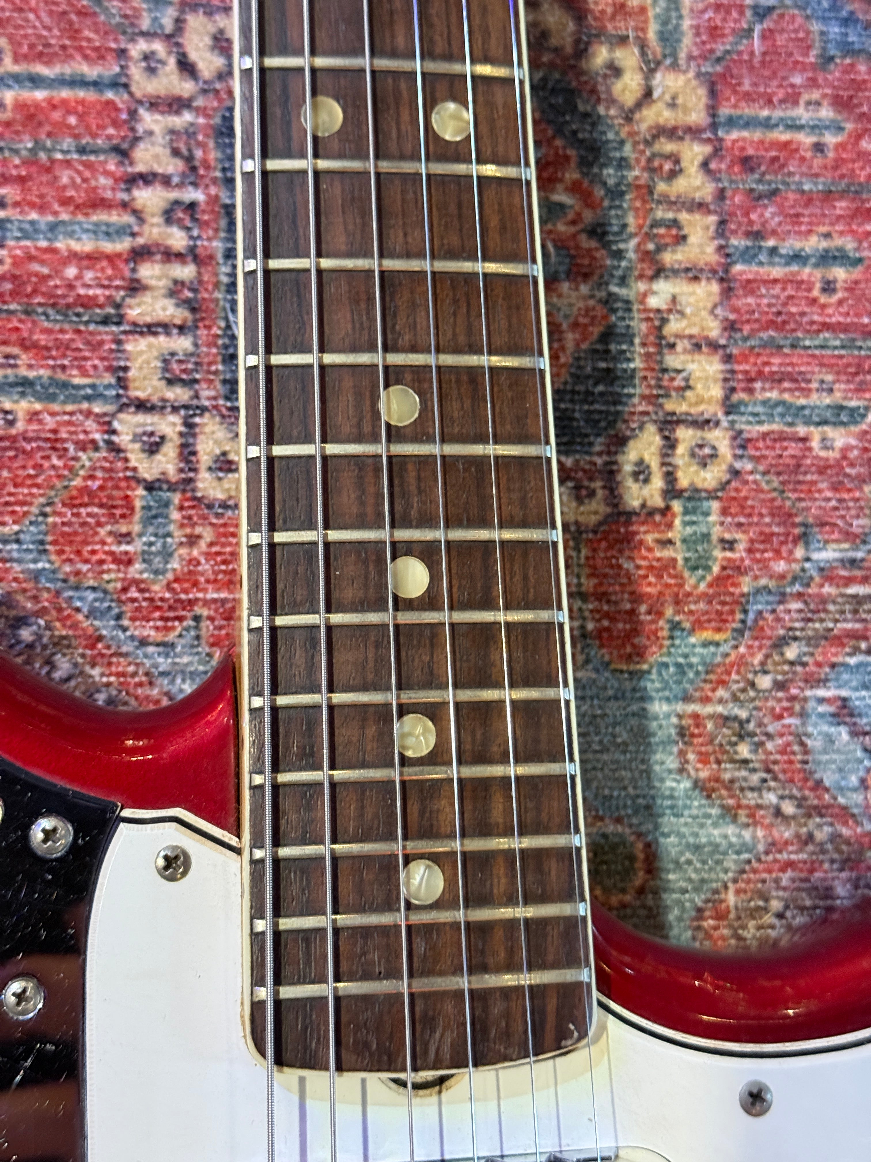 1966 Fender Jaguar - Candy Apple Red w/ Matching Headstock