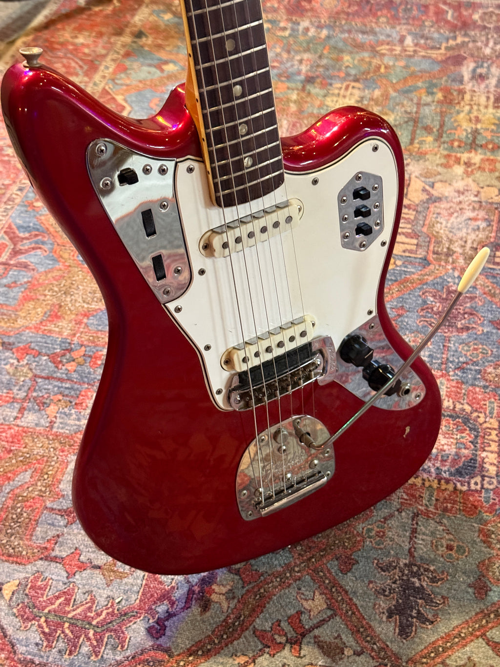 1966 Fender Jaguar - Candy Apple Red w/ Matching Headstock