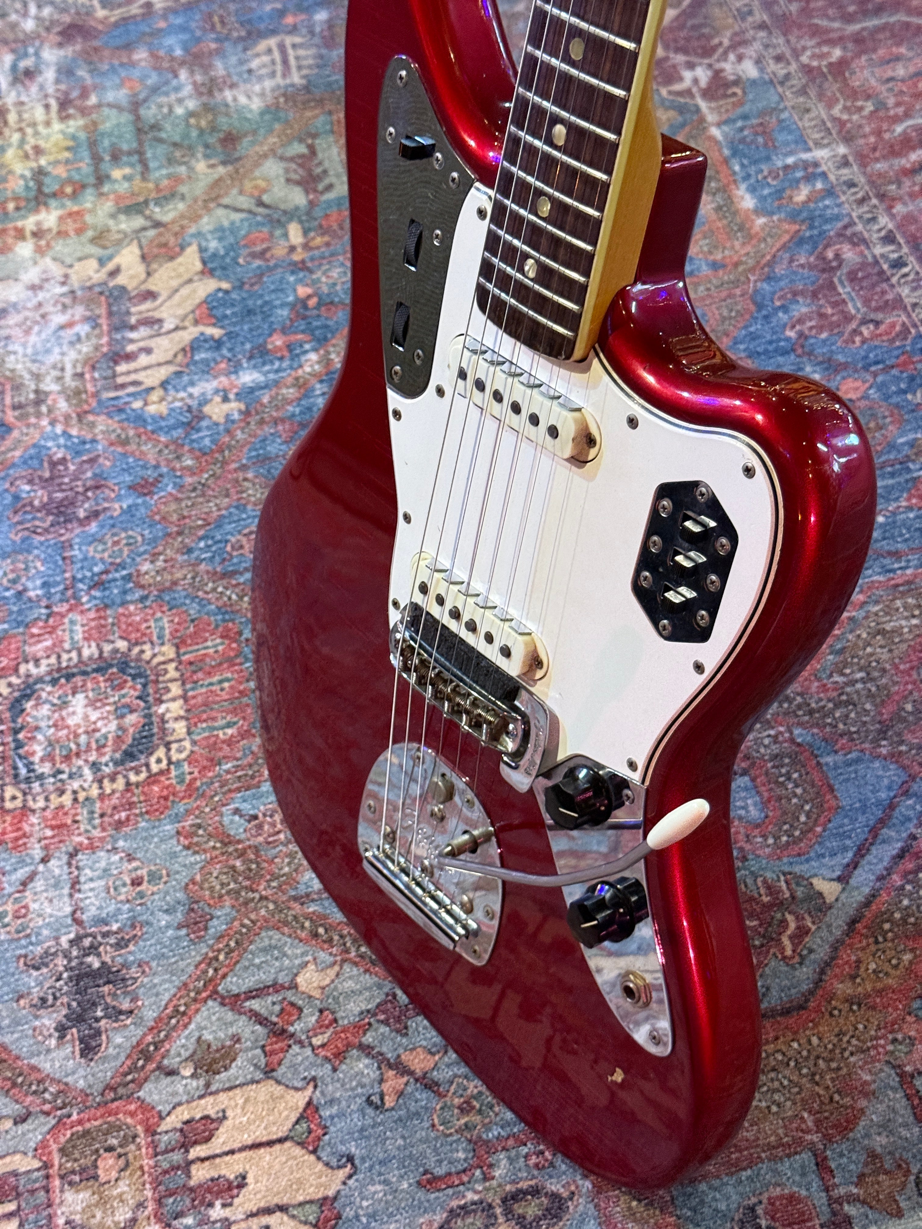 1966 Fender Jaguar - Candy Apple Red w/ Matching Headstock