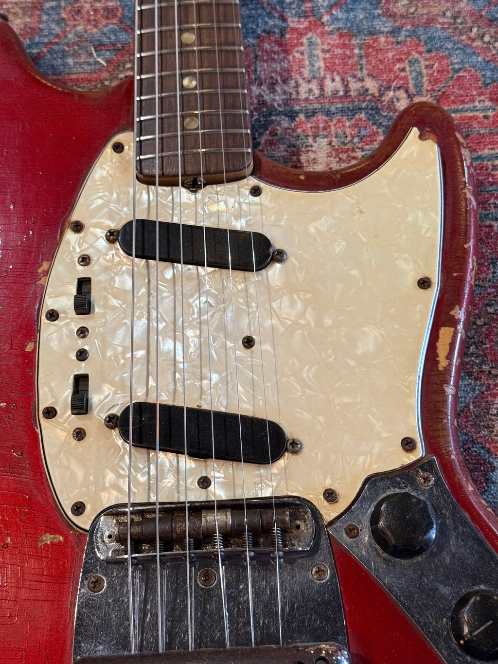1972 Fender Mustang - Competition Red